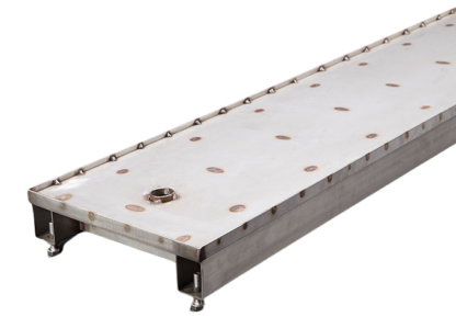 COUVERCLE PLANCHE DE SAUT AVEC REBORDS INOX POLANIK